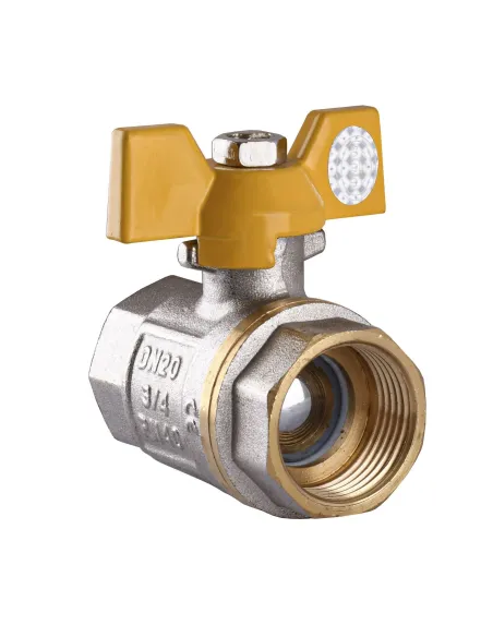 Кран шаровой прямой Solomon B1007 3/4 дюйма, ВВ, ЖБ, PN40 - 3 Кран шаровой прямой Solomon B1007 3/4 дюйма, ВВ, ЖБ, PN40 - 3