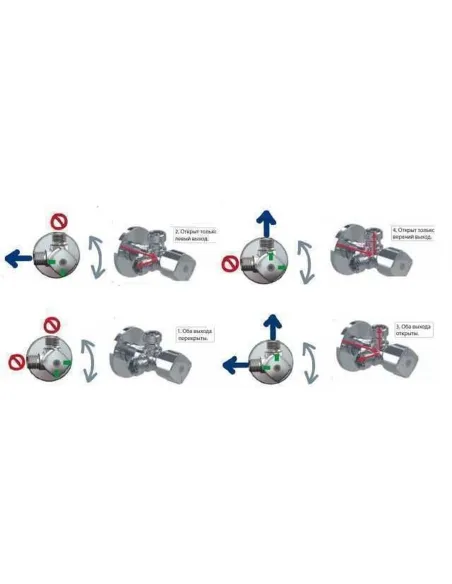 Кран приладовий Arco CQ4105 AntiLime A80TWIN 1/2х1/2, кутовий, кульовий, подвійний - 7