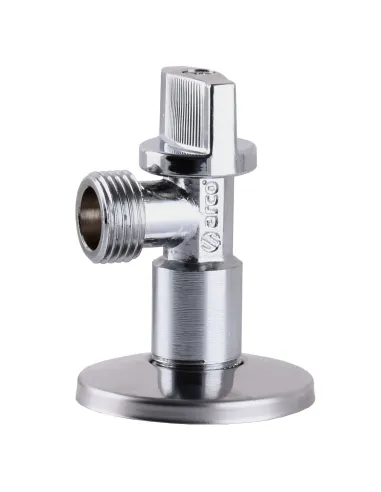 Кран приладовий Arco NOV91MAC 1/2х1/2, кутовий, кульовий, з металевою ручкою - 2