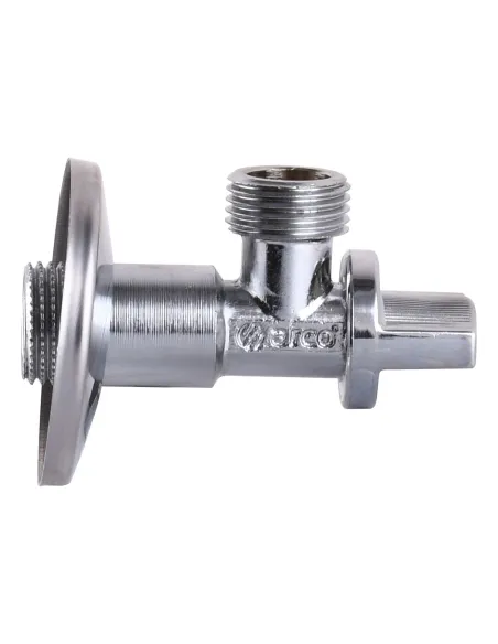 Кран приладовий Arco NOV91MAC 1/2х1/2, кутовий, кульовий, з металевою ручкою - 3