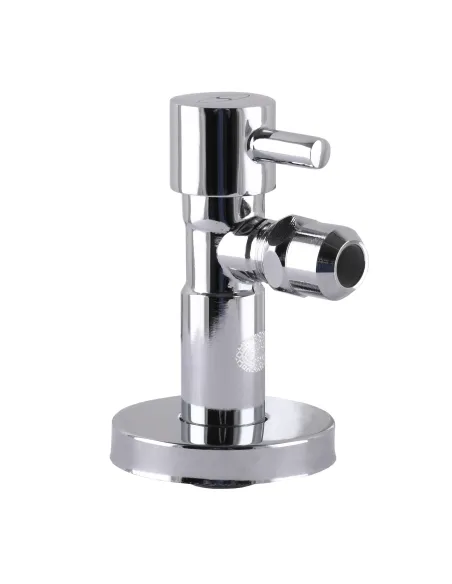 Приборный кран полуоборотный угловой Solomon Lazer 7076 1/2 х 3/8  дюйма, с цангой - 1