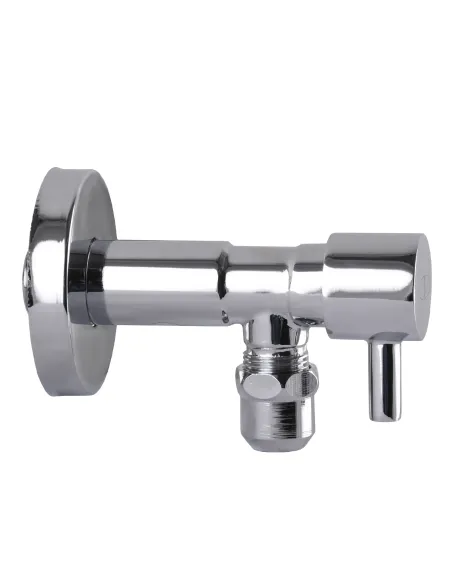 Приборный кран полуоборотный угловой Solomon Lazer 7076 1/2 х 3/8  дюйма, с цангой - 3