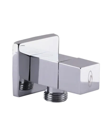 Кран приладовий Solomon Sguare 7078 1/2 х 1/2, кутовий, напівоборотний - 1