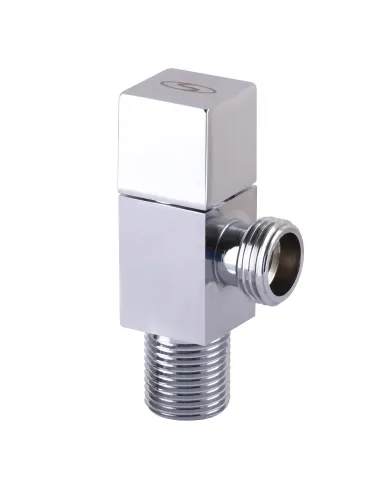 Кран приладовий Solomon Sguare 7078 1/2 х 1/2, кутовий, напівоборотний - 3