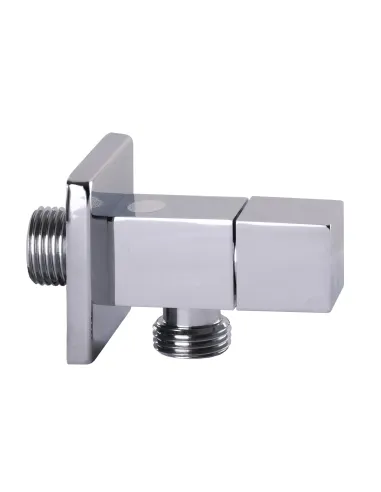 Кран приладовий Solomon Sguare 7078 1/2 х 1/2, кутовий, напівоборотний - 4