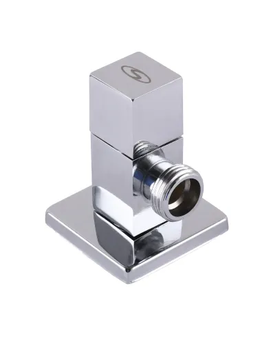 Кран приладовий Solomon Sguare 7078 1/2 х 1/2, кутовий, напівоборотний - 5
