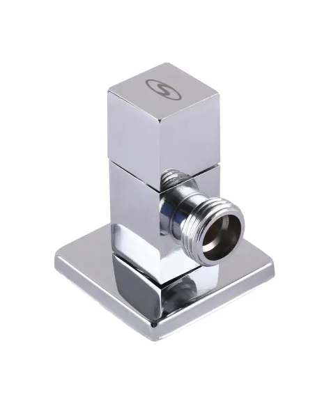 Кран приладовий Solomon Sguare 7078 1/2 х 1/2, кутовий, напівоборотний - 5