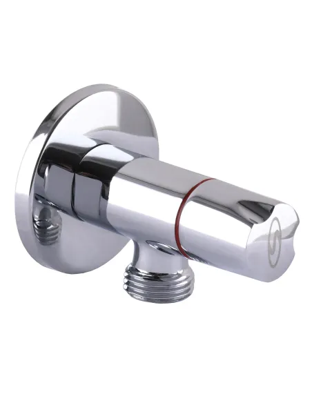 Кран приладовий Solomon 9081 1/2 x 1/2, кутовий, кульовий, напівзворотний - 1