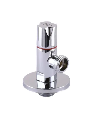 Кран приладовий Solomon 9081 1/2 x 1/2, кутовий, кульовий, напівзворотний - 3