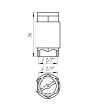 Клапан зворотного ходу води Selba SL 1541 1/2 (латунний шток) - 4