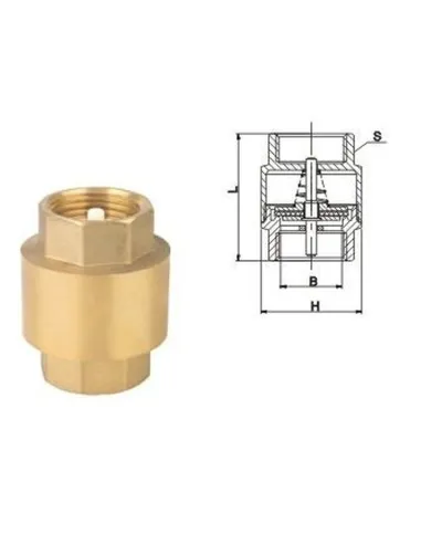 Обратный клапан с пластиковым штоком Solomon 6021 1/2 дюйма - 3