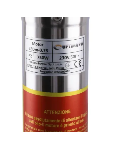 Центробежный глубинный насос Optima 3SDm 2,5/20 0.75 кВт, кабель 55 метров  - 2