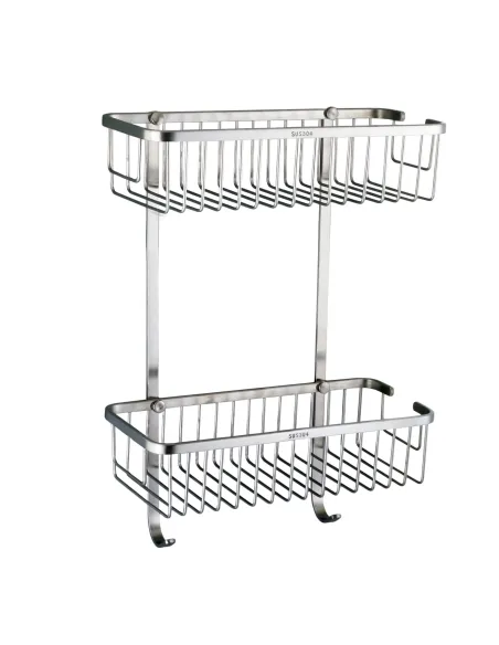 Полиця для ванної Globus Lux SQ9488, подвійна, прямокутна - 1