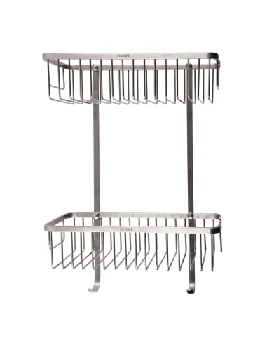 Полиця для ванної Globus Lux SQ9488, подвійна, прямокутна - 2