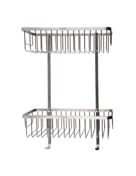 Полиця для ванної Globus Lux SQ9488, подвійна, прямокутна - 2