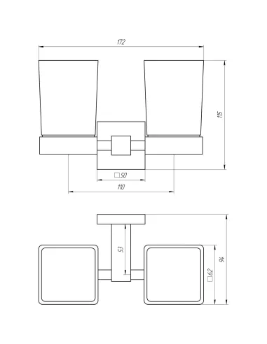 Стакан подвійний Globus Lux BQ9428, подвійний, нержавіюча сталь - 5
