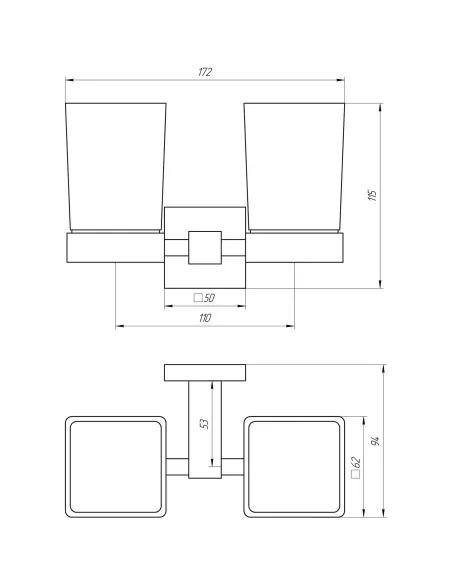 Стакан подвійний Globus Lux BQ9428, подвійний, нержавіюча сталь - 5