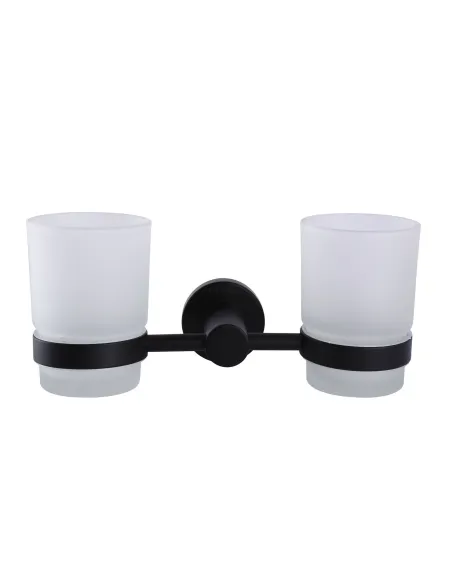 Стакан для ванной комнаты двойной Globus Lux BS8428 нержавеющая сталь - 2