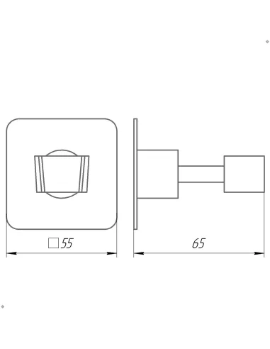 Держатель-кронштейн для ручной душевой лейки из нержавеющей стали Globus Lux BQ 9025 - 5