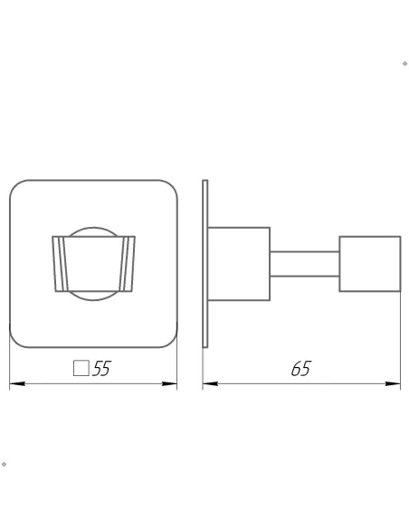 Держатель-кронштейн для ручной душевой лейки из нержавеющей стали Globus Lux BQ 9025 - 5
