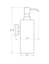 Настенные дозатор жидкого мыла из нержавеющей стали Globus Lux BS 8432 - 4
