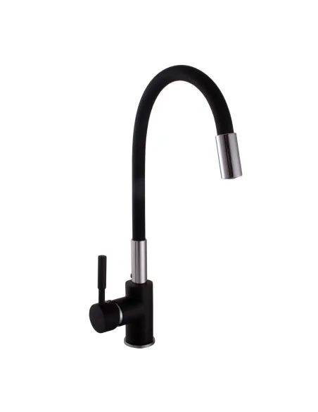 Змішувач для кухні Globus Lux Lazer GLLR-0203SB-1-Onix, латунь, чорний - 1