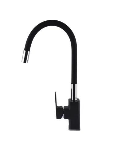 Смеситель для кухни с гибким изливом Globus Lux Milano GLM-203LR-1-Onix черный - 2