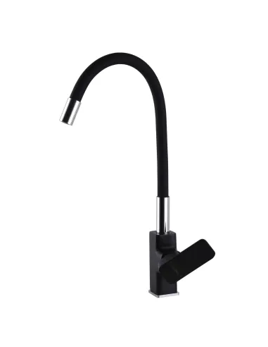 Смеситель для кухни с гибким изливом Globus Lux Milano GLM-203LR-10-BB, черный - 3