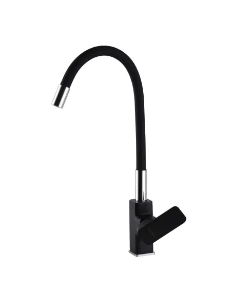 Смеситель для кухни с гибким изливом Globus Lux Milano GLM-203LR-10-BB, черный - 3