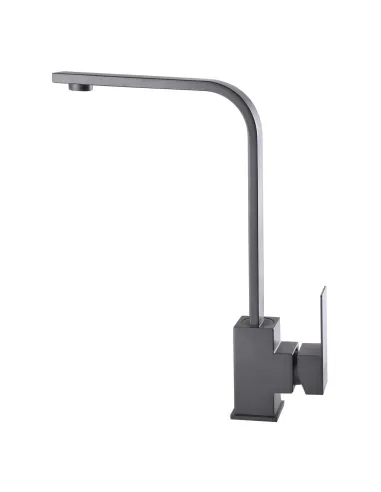 Змішувач для кухні Globus Lux Sicilia SBQ-203S-Gray, нержавіюча сталь, сірий - 3