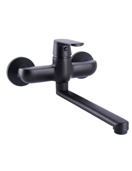 Змішувач для кухні Globus Lux Laguna GLA-0104-10-BB, латунь, чорний - 1