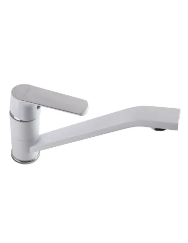 Змішувач для кухні Globus Lux Laguna GLA-0203Q-7-White, латунь, білий - 2