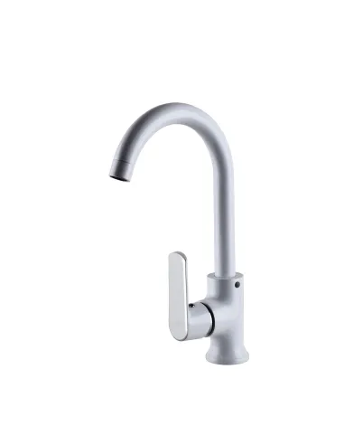 Смеситель для кухни Globus Lux Laguna GLA-0203SL-7-White, латунь, белый - 3