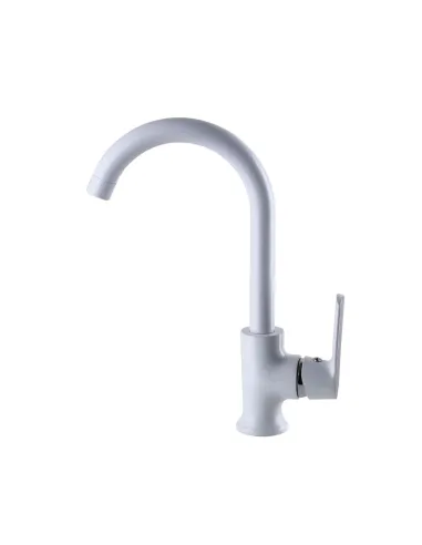 Смеситель для кухни Globus Lux Laguna GLA-0203SL-7-White, латунь, белый - 6