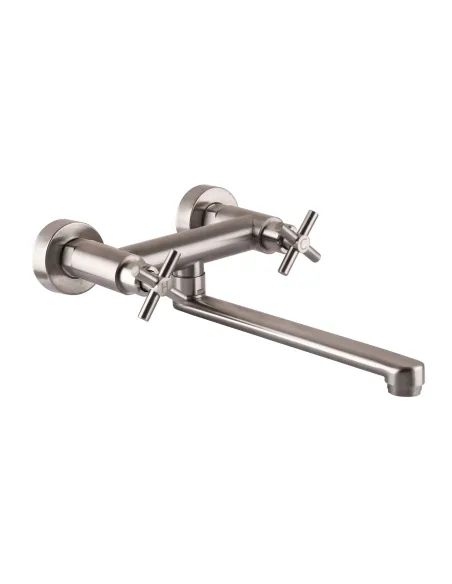 Змішувач для кухні Globus Lux Dukat SD4-104, вентильний, нержавіюча сталь - 1