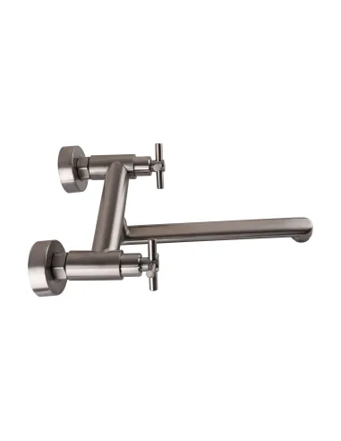 Змішувач для кухні Globus Lux Dukat SD4-104, вентильний, нержавіюча сталь - 5