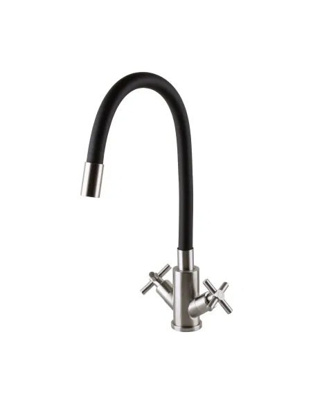 Смеситель для кухни с гибким изливом Globus Lux Dukat SD4-203SB двухвентильный - 1