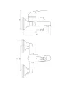 Змішувач для ванни Globus Lux Caprice GLCA-0102N, латунь, хром - 5