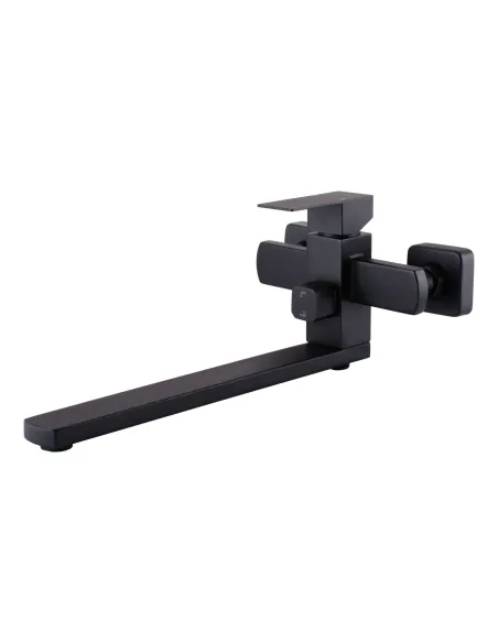 Смеситель для ванны с душем Globus Lux Sicilia SBQ-208-BB, нержавеющая сталь, черный - 1