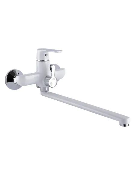 Смеситель для ванны с душем Globus Lux Laguna GLA-0208-7-White белый - 1 Смеситель для ванны с душем Globus Lux Laguna GLA-0208-7-White белый - 1