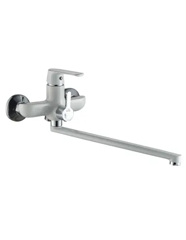 Смеситель для ванны с душем Globus Lux Laguna GLA-0208-7-White белый - 2
