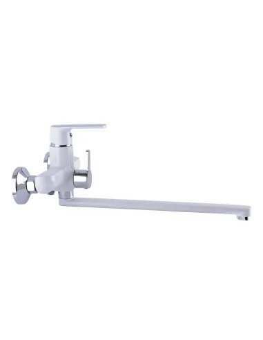 Смеситель для ванны с душем Globus Lux Laguna GLA-0208-7-White белый - 3