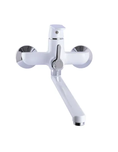 Смеситель для ванны с душем Globus Lux Laguna GLA-0208-7-White белый - 4