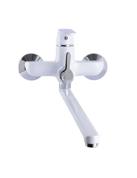 Смеситель для ванны с душем Globus Lux Laguna GLA-0208-7-White белый - 4 Смеситель для ванны с душем Globus Lux Laguna GLA-0208-7-White белый - 4