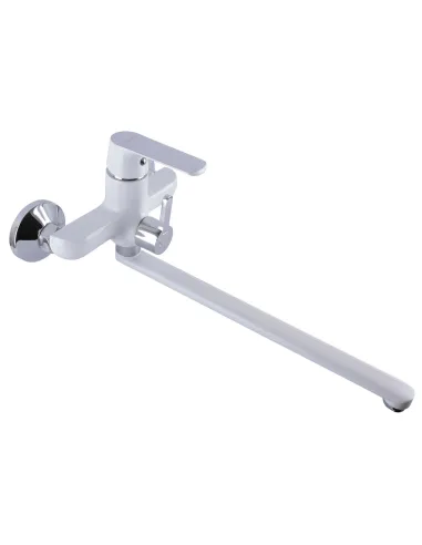 Смеситель для ванны с душем Globus Lux Laguna GLA-0208-7-White белый - 5