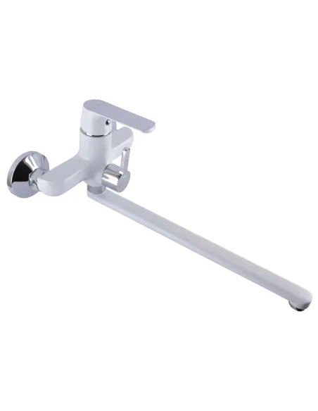 Смеситель для ванны с душем Globus Lux Laguna GLA-0208-7-White белый - 5 Смеситель для ванны с душем Globus Lux Laguna GLA-0208-7-White белый - 5