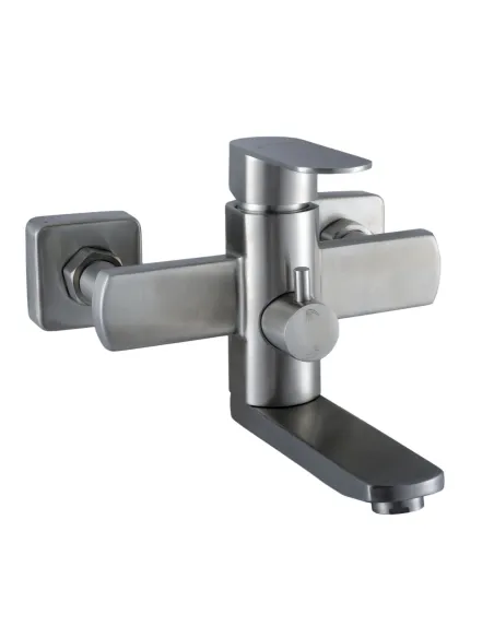 Смеситель для ванны с душем Globus Lux Sorento SQ-102NHR нержавеющая сталь - 2