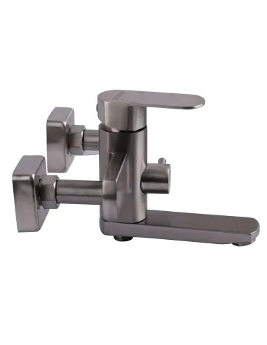 Смеситель для ванны с душем Globus Lux Sorento SQ-102NHR нержавеющая сталь - 4