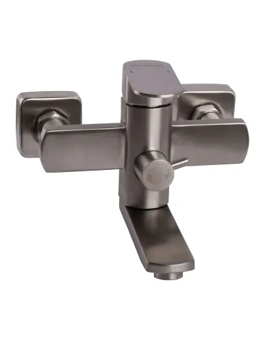 Смеситель для ванны с душем Globus Lux Sorento SQ-102NHR нержавеющая сталь - 5