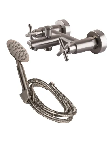 Смеситель для ванны Globus Lux Dukat SD4-102 двухвентильный, душевой набор - 5